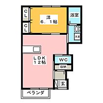 スミール　B  ｜ 岐阜県瑞穂市穂積（賃貸アパート1LDK・1階・42.74㎡） その2