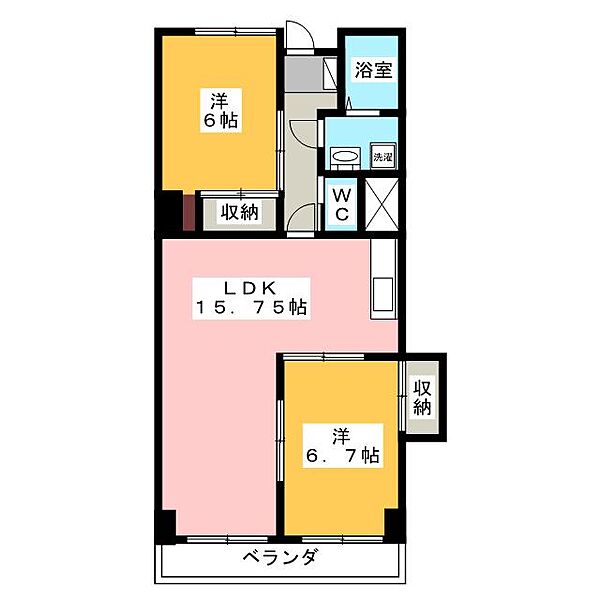 Ｓｋｙｈｅｉｇｈｔｓ　Ｔｏｙｏｄａ ｜岐阜県本巣郡北方町高屋太子３丁目(賃貸マンション2LDK・1階・62.70㎡)の写真 その2