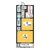 オリンピア　Ｃ  ｜ 岐阜県本巣郡北方町柱本１丁目（賃貸マンション2K・1階・29.70㎡） その2