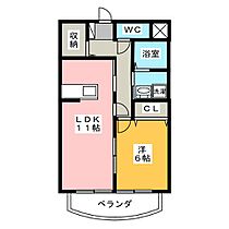 エルーセラ　ＯＨＮＯ  ｜ 岐阜県本巣市三橋（賃貸マンション1LDK・1階・45.36㎡） その2