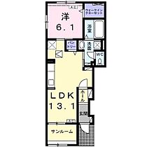 クロス・コート 106 ｜ 岐阜県瑞穂市古橋1385番地1（賃貸アパート1LDK・1階・51.69㎡） その2