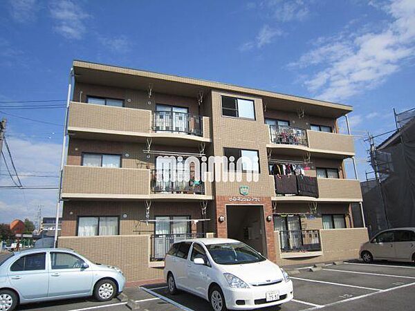 外観：日当たりの良い南向き物件ですよ