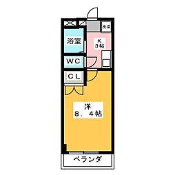 ガストホーフ3 1Kの間取図画像