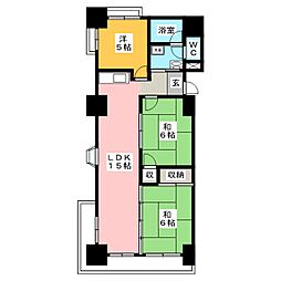 ハイタウンみずほ2 3LDKの間取図画像
