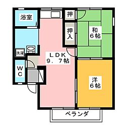 アネックス 2LDKの間取図画像