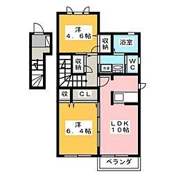 ストリームB 2LDKの間取図画像