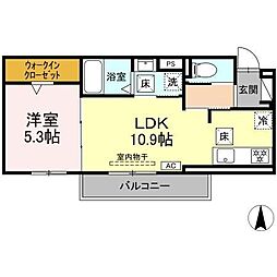 Affiner 1LDKの間取図画像