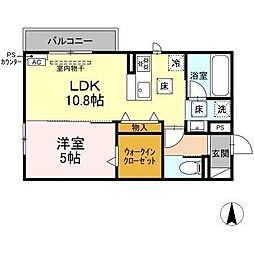 Affiner 1LDKの間取図画像