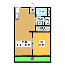 ヤングプリンス  ｜ 岐阜県加茂郡坂祝町酒倉（賃貸アパート1LDK・1階・34.68㎡） その2