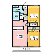 サンパレス  ｜ 岐阜県美濃加茂市深田町２丁目（賃貸マンション2LDK・2階・57.33㎡） その2