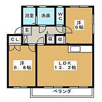 プランタンローゼ  ｜ 岐阜県加茂郡八百津町野上（賃貸アパート2LDK・2階・59.24㎡） その2