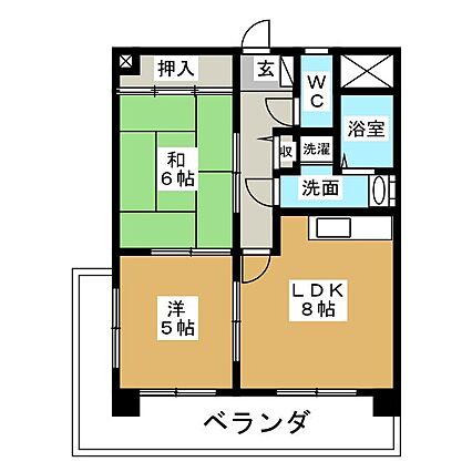 マンション ベルエア_間取り_0