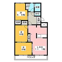 ファミール  ｜ 岐阜県加茂郡坂祝町酒倉（賃貸マンション3LDK・2階・60.43㎡） その2