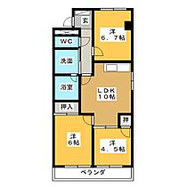 レジデンスＩＴＡＺＵ  ｜ 岐阜県美濃加茂市古井町下古井（賃貸マンション3LDK・1階・58.27㎡） その2