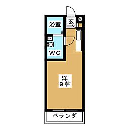 アルフォレスト森山 ワンルームの間取図画像