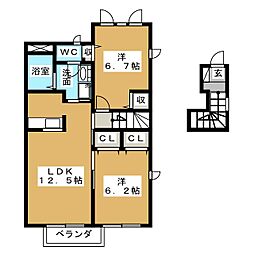 🉐敷金礼金0円！🉐フルール・ブランシェＥ