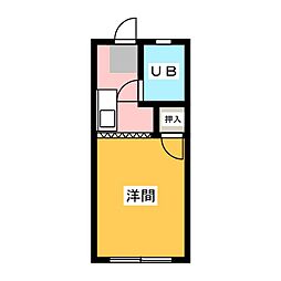 ラ・フォーレ 1Kの間取図画像