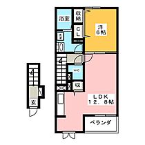 モデルノ・アロッジオI  ｜ 岐阜県羽島市小熊町島２丁目（賃貸アパート1LDK・2階・49.17㎡） その2