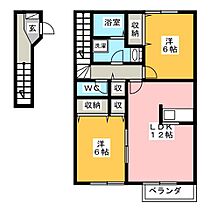 グリーンピース  ｜ 岐阜県安八郡安八町南今ケ渕（賃貸マンション2LDK・2階・63.19㎡） その2