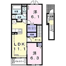 FeliceIII 203 ｜ 岐阜県安八郡安八町牧150番地（賃貸アパート2LDK・2階・58.60㎡） その2