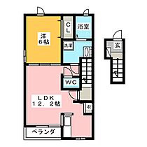 ミレ　フィオーリI  ｜ 岐阜県羽島市小熊町天王１丁目（賃貸アパート1LDK・2階・46.90㎡） その2