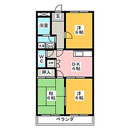 フォレストハイム21 3DKの間取図画像
