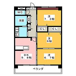 VILLAARTISTIC 3DKの間取図画像