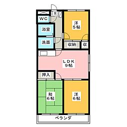 イノセンス 3LDKの間取図画像