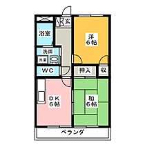 ハイツロザージュ  ｜ 岐阜県中津川市中津川（賃貸マンション2DK・2階・45.12㎡） その2