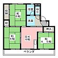 ビレッジハウス苗木1号棟4階3.6万円