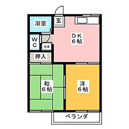 間取図画像 2DK