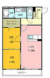 aura. 2LDKの間取図画像