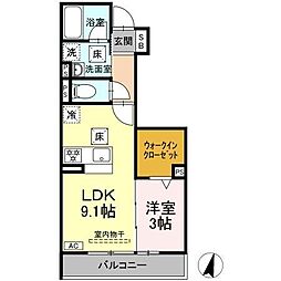 Granz raum Z 1LDKの間取図画像