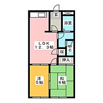 グリーンハイツ和泉  ｜ 岐阜県土岐市泉町久尻（賃貸マンション2LDK・1階・49.50㎡） その2