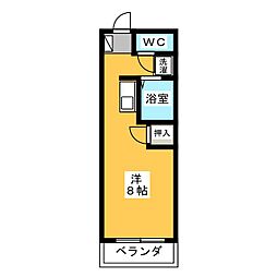 ロジュマンメイジュ ワンルームの間取図画像