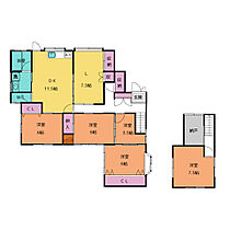 ハレテラス大洞緑山 1 ｜ 岐阜県岐阜市大洞緑山１丁目11-4（賃貸一戸建5LDK・1階・123.12㎡） その2