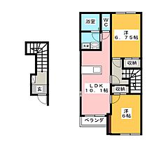 フレグランスわかくさ  ｜ 岐阜県関市西本郷通３丁目（賃貸アパート2LDK・2階・56.14㎡） その2