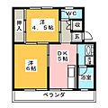 ビレッジハウス八幡1号棟1階4.3万円