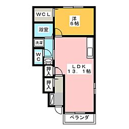 間取図画像 1LDK