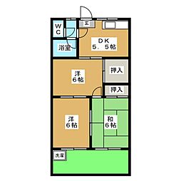 アネックス 3DKの間取図画像