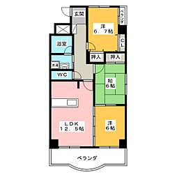SejourTim 3LDKの間取図画像