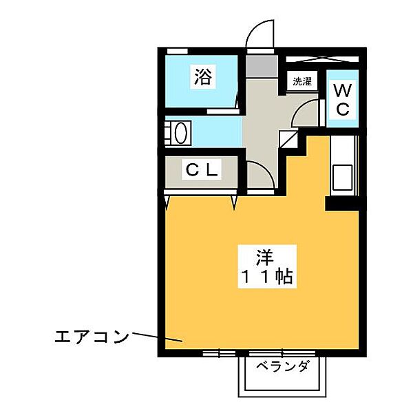 カサグランデ　Ｉ ｜三重県四日市市生桑町(賃貸アパート1R・1階・29.25㎡)の写真 その2