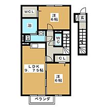 サンクレール  ｜ 三重県四日市市別名３丁目（賃貸アパート2LDK・2階・59.57㎡） その2