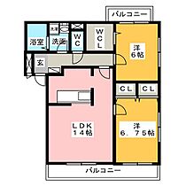 エターナル・リーフ　Ｎ  ｜ 三重県四日市市ときわ５丁目（賃貸マンション2LDK・1階・65.43㎡） その2