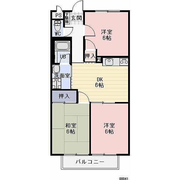 サープラス石塚Ｂ ｜三重県四日市市ときわ５丁目(賃貸アパート3DK・2階・55.16㎡)の写真 その2