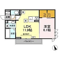 D-chambre 伊倉 101 ｜ 三重県四日市市伊倉２丁目8番2号（賃貸アパート1LDK・1階・43.83㎡） その2