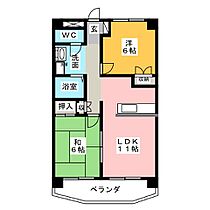 ローマンヒルズ太陽  ｜ 三重県四日市市御薗町２丁目（賃貸マンション2LDK・4階・54.59㎡） その2