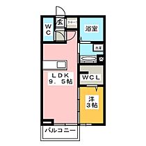 キートスマルカ　B棟  ｜ 三重県三重郡菰野町大字永井（賃貸アパート1LDK・2階・33.39㎡） その2