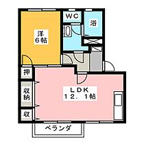 ファミール西日野　Ｃ棟  ｜ 三重県四日市市西日野町（賃貸アパート1LDK・2階・43.54㎡） その2