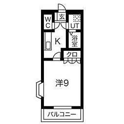 間取図画像 1K